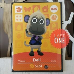Genuine Animal Crossing amiibo card 035 Deli